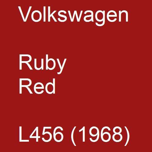 Volkswagen, Ruby Red, L456 (1968).